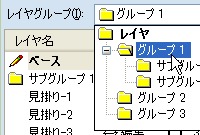 レイヤ一覧