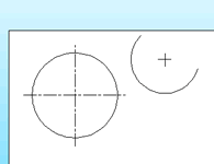 円、円弧、楕円、楕円弧の中心マーク（中心記号）の記入のアドイン