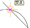 線と円弧の交点