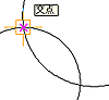 円弧と円弧の交点